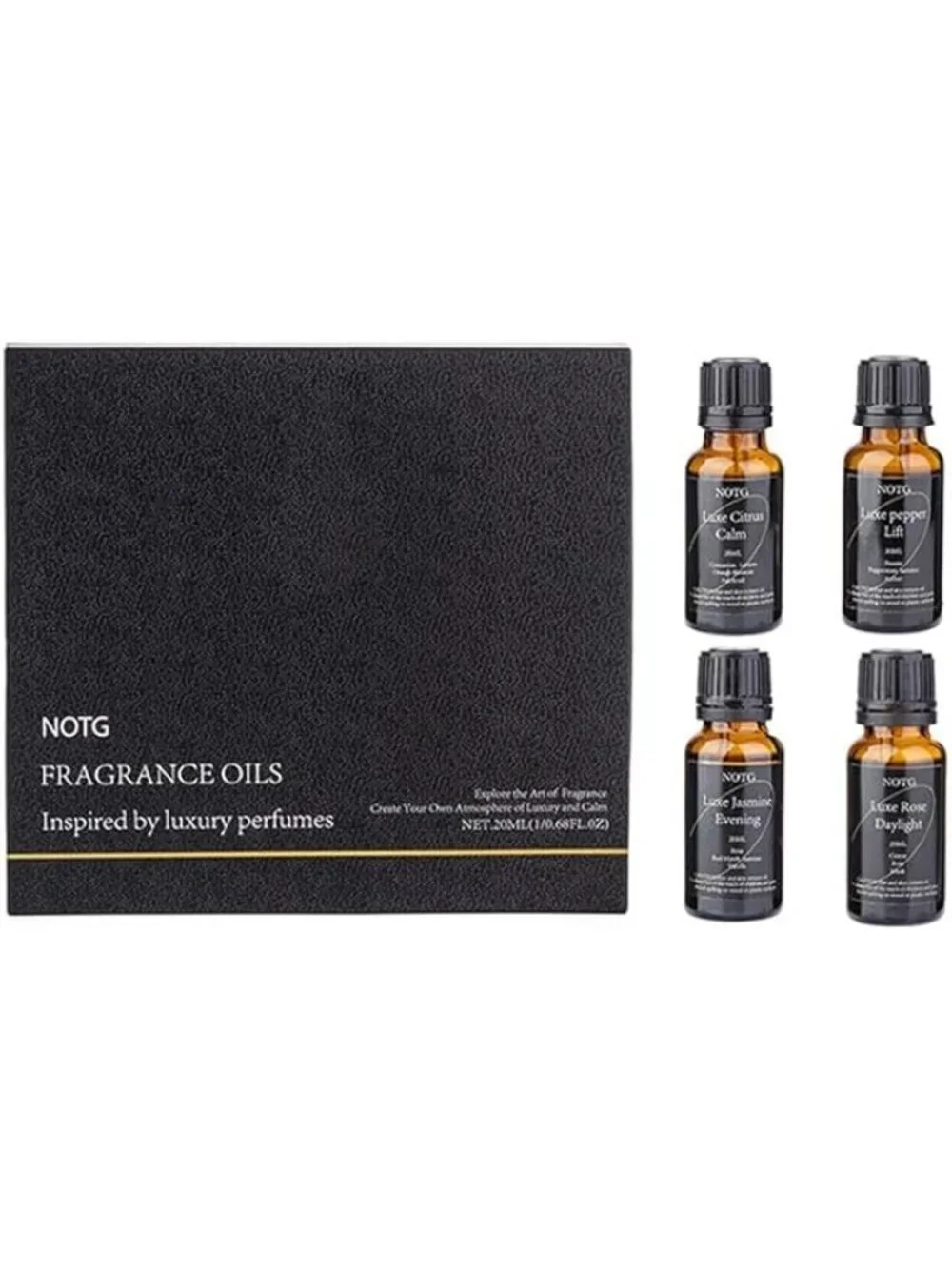 Essential Oils Set - Top 4 Luxury Scents for Diffuser, Humidifier, Aromatherapy,